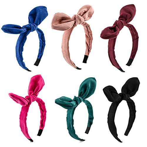 Fashion Plastic Headband Hair Band Satin Ribbon Fabrics Covered Headwears  POP